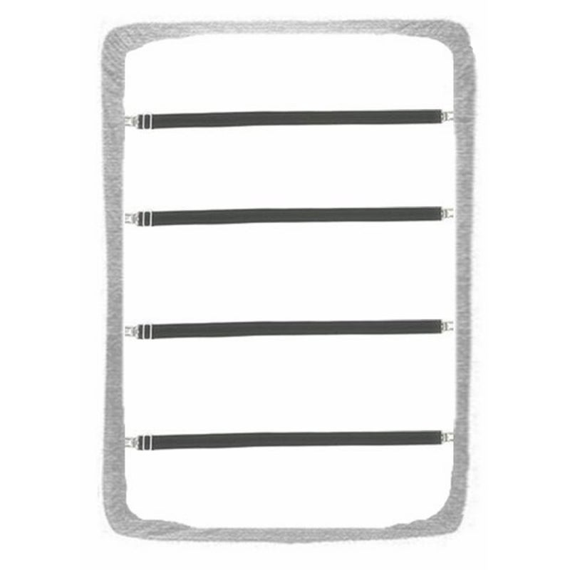 ADDA Bed Sheet Clip,Sofa Slipcover Holder,Hold the Sheets Tightly,20" to 78",4 Pieces(White) - Image 2